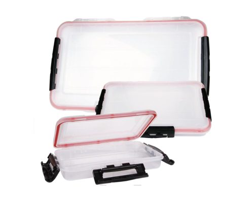 Waterproof tackle boxes